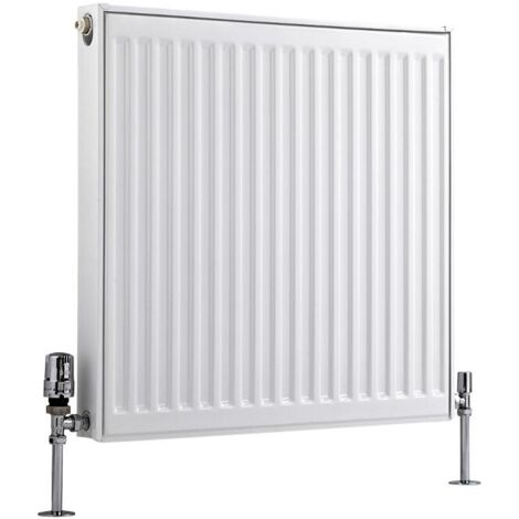 Hudson Reed Eco Radiador con Placa Tipo 11 - Radiador Convector Blanco - 669W - 600 x 600mm