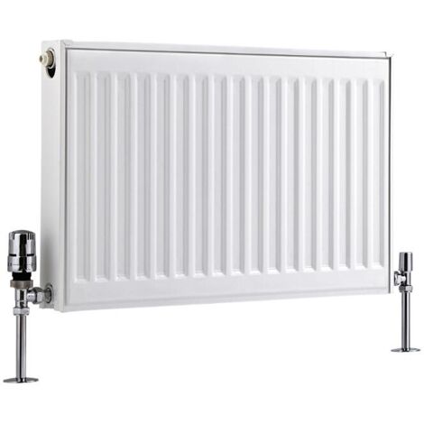 Hudson Reed Eco Radiador con Placa Tipo 21 - Radiador Convector Blanco - 726W - 400 x 600mm