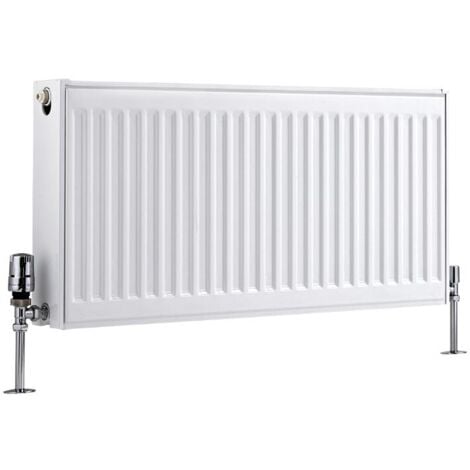 Hudson Reed Eco Radiador con Placa Tipo 22 - Radiador Convector Blanco - 1172W - 400 x 800mm