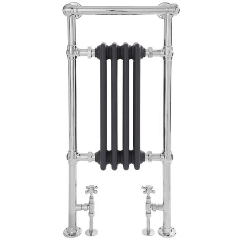 Hudson Reed Elizabeth - Sèche-Serviettes Rétro - Anthracite - 437 Watts - 93 x 45.2 x 23cm