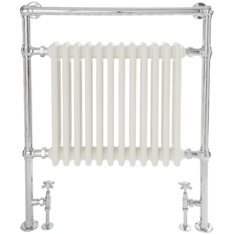 Hudson Reed Elizabeth - Sèche-Serviettes Rétro - Blanc - 938 Watts - 93 x 79 x 15.5cm
