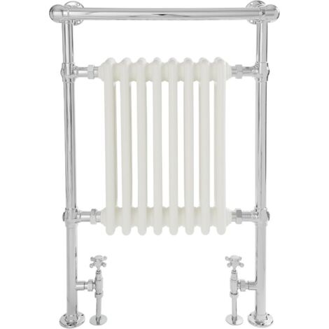 Hudson Reed Elizabeth - Sèche-Serviettes Rétro Blanc - 93cm x 62cm x 23cm