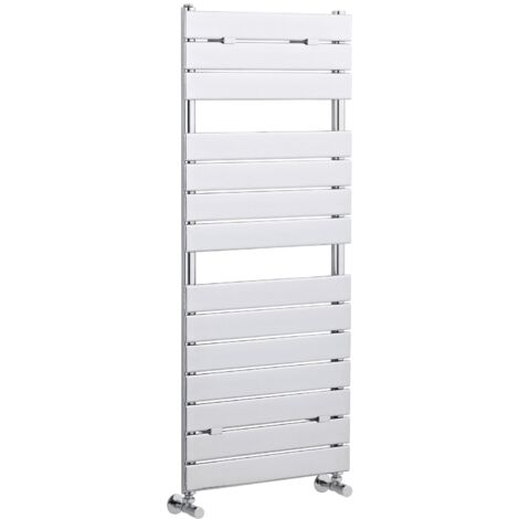Hudson Reed Flat Panel Designer Heated Towel Rail 1213mm H x 500mm W - Chrome
