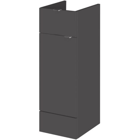 Hudson Reed Fusion Base Unit with 1 Drawer 300mm Wide - Gloss Grey