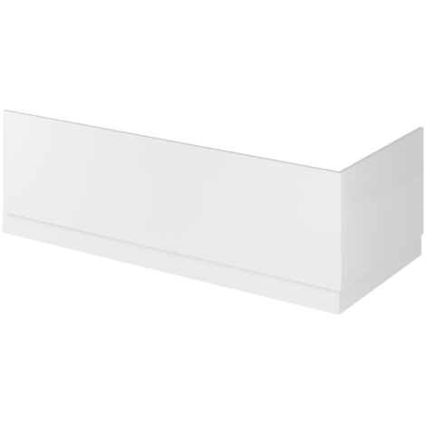 Hudson Reed Fusion Gloss White 1700mm Bath Front Panel with Plinth - OFF177