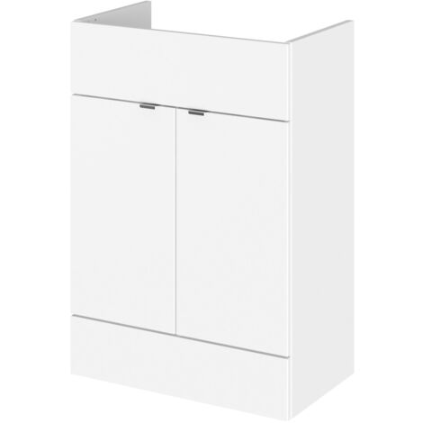 Hudson Reed Fusion Vanity Unit 600mm Wide - Gloss White