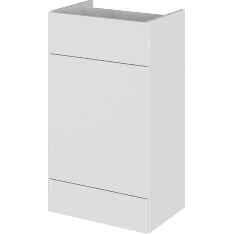 Hudson Reed Fusion WC Unit 500mm Wide - Gloss Grey Mist