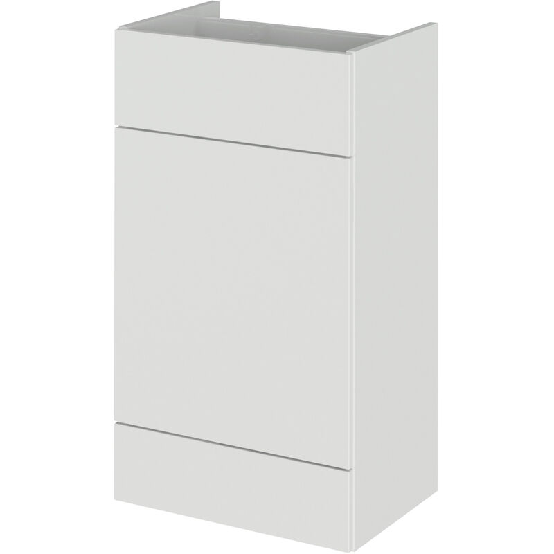 Fusion WC Unit 500mm Wide - Gloss Grey Mist - Hudson Reed