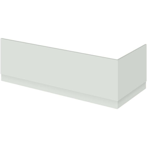 Hudson Reed Gloss Grey Mist 750mm End Bath Panel with Plinth - OFG471