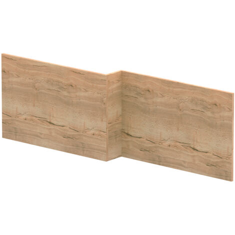 Hudson Reed Juno Autumn Oak Woodgrain 1700mm Square Shower Bath Front Panel - MPC1835