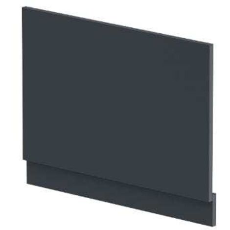 Hudson Reed Juno Straight Bath End Panel and Plinth 560mm H x 750mm W - Satin Anthracite