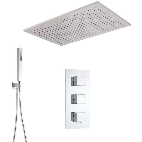 Hudson Reed Easton - Colonne de Douche Thermostatique Hydromassante  Multifonction Avec 3 Fonctions Alternatives