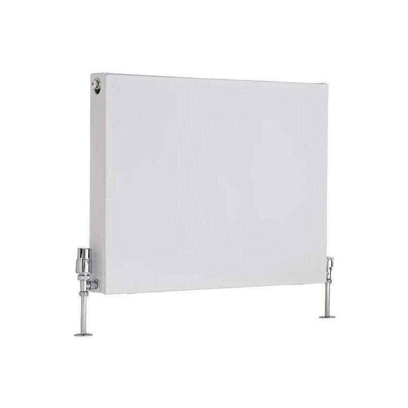 Merus Radiatore Convettore di Design Piatto - Termosifone a Piastra Radiante Moderno Type 21 - Acciaio Bianco - 1316W - 600mm x 800mm - Hudson Reed