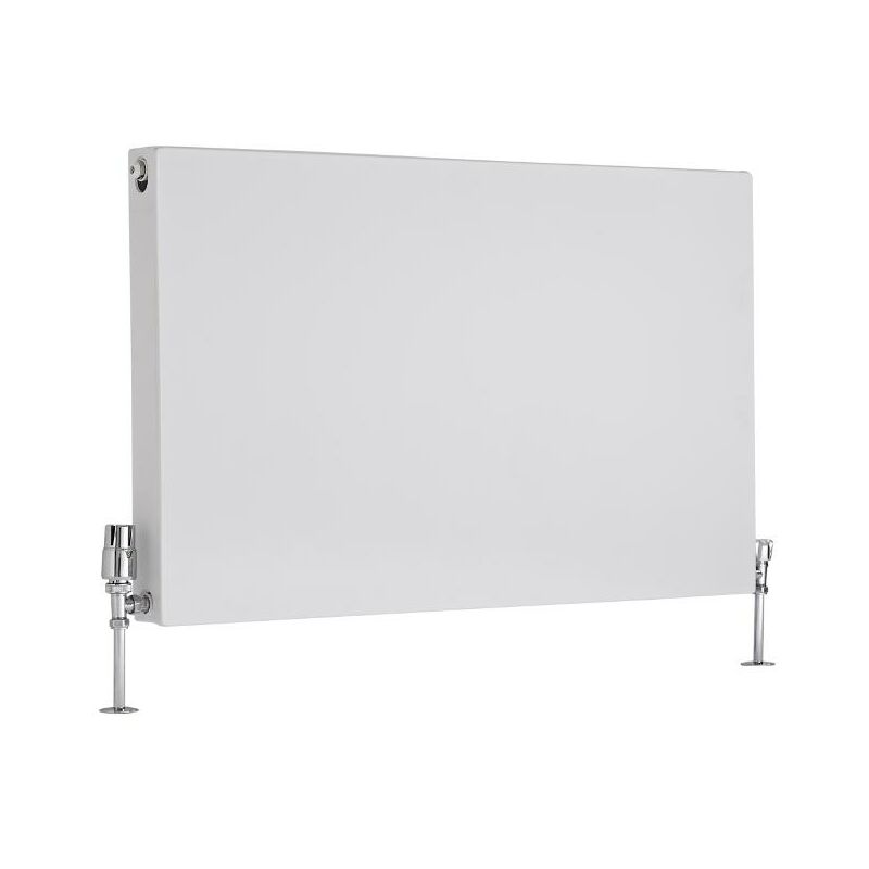 Merus Radiatore Convettore di Design Piatto - Termosifone a Piastra Radiante Moderno Type 21 - Acciaio Bianco - 1646W - 600mm x 1000mm - Hudson Reed