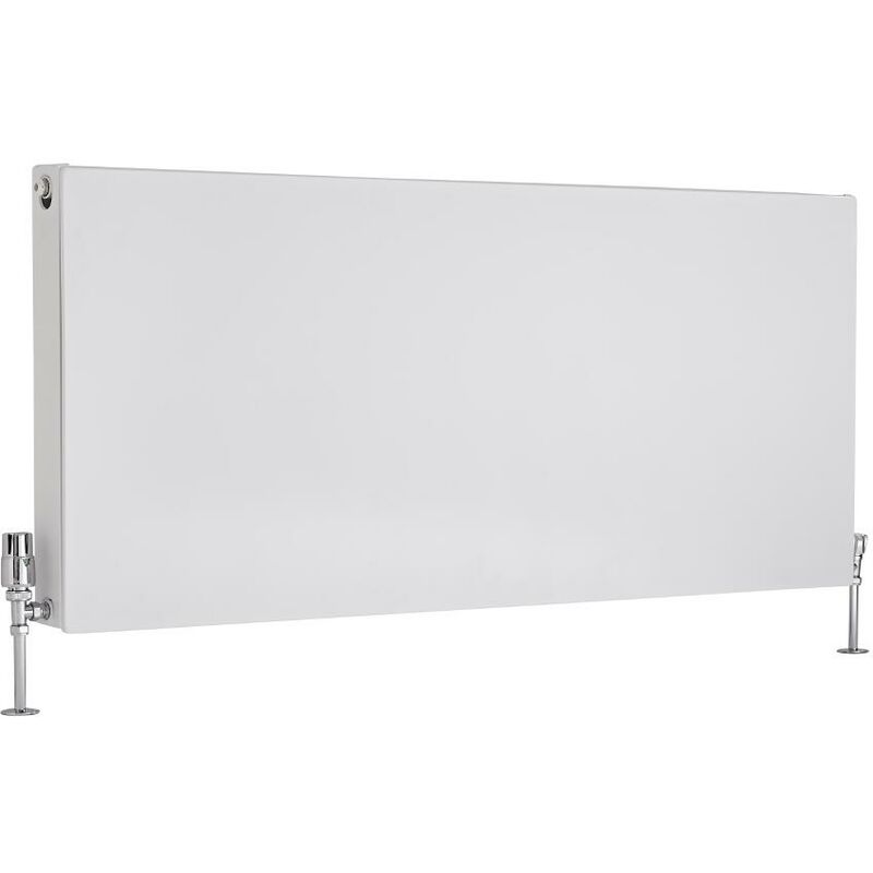 Merus Radiatore Convettore di Design Piatto - Termosifone a Piastra Radiante Moderno Type 21 - Acciaio Bianco - 2305W - 600mm x 1400mm - Hudson Reed