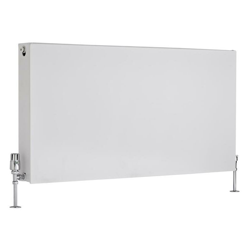 Hudson Reed - Merus Radiatore Convettore di Design Piatto - Termosifone a Piastra Radiante Moderno Type 22 - Acciaio Bianco - 2597W - 600mm x 1200mm