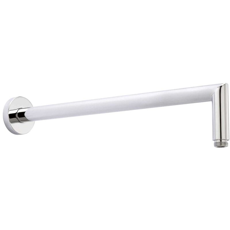 Mitred Wall Mounted Shower Arm 460mm Length - Chrome - Hudson Reed