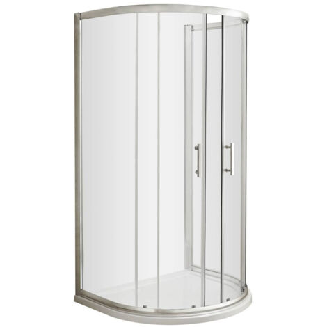 Hudson Reed Pacific D-Shaped Shower Enclosure 1050mm x 900mm - 6mm Glass