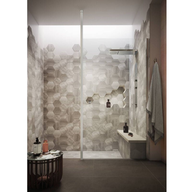 Polished Chrome 3000mm Wetroom Screen Ceiling Post - WRSF002 - Nuie