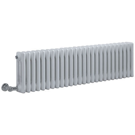 Hudson Reed – Radiateur électrique horizontal 1200W – Acier 1,5 mm – Dimensions 30 cm x 119 cm – Finition blanche poudrée – Protection antigel et anticorrosion