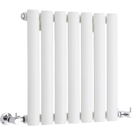 Hudson Reed – Radiateur horizontal compact en acier blanc 40 x 41,5 cm – Puissance 284W – Pour chauffage central – Garantie 20 ans
