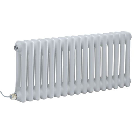 Termoarredo Elettrico 80x50 Cm Potenza 350W Bianco con Presa Shuko