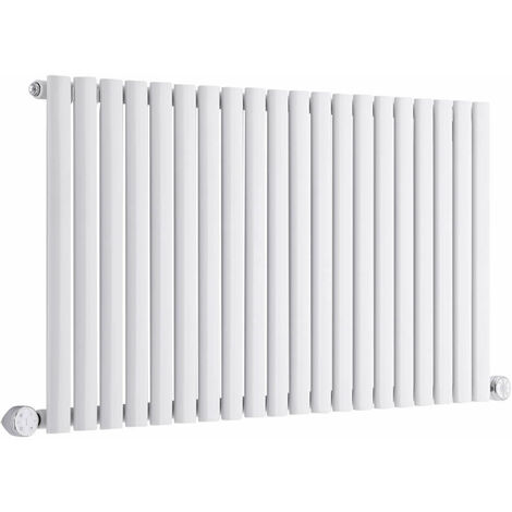 Hudson Reed Revive Radiatore Termoarredo Elettrico di Design Orizzontale - Elemento Riscaldante Termostatico - Termosifone Con Finitura Bianco - 635 x 1180mm