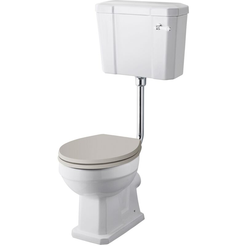 Richmond Low Level Toilet with Lever Cistern - Excluding Seat - Hudson Reed