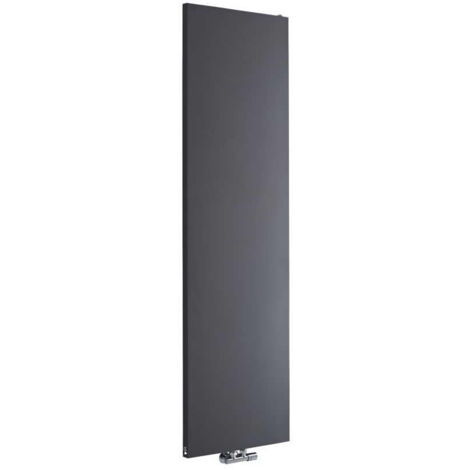 Hudson Reed Rubi Radiador de Diseño Moderno - Radiador con Acabado Antracita - Diseño de Placa Radiante - 1800 x 500 mm - 1123W - Calefacción de Lujo
