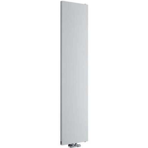 Hudson Reed Rubi - Radiatore di Design Verticale 1800mm x 400mm Bianco - con Attacco Centrale