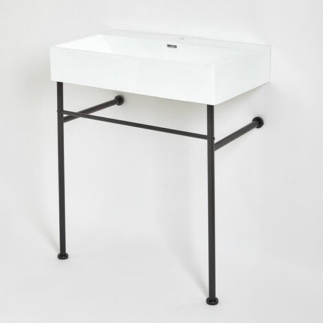 Mobiletto con lavabo nero VIREO 100 cm - colore selezionabile for only  799,00 € von Bernstein Badshop