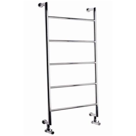 Hudson Reed – Sèche-serviettes eau chaude rétro chromé 114,2cm x 52,7cm x 9,1cm – Puissance 194 Watts – Acier 1,1mm – Entraxe 47cm