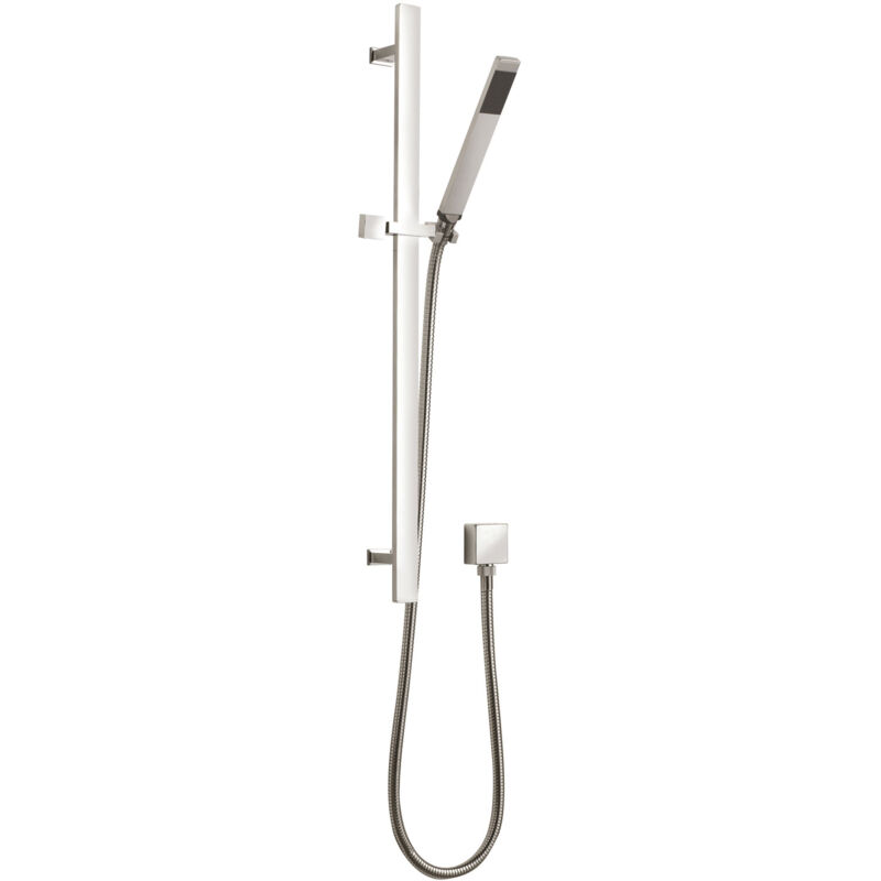 Sheer Slider Shower Rail Kit with Pencil Handset - Chrome - Hudson Reed