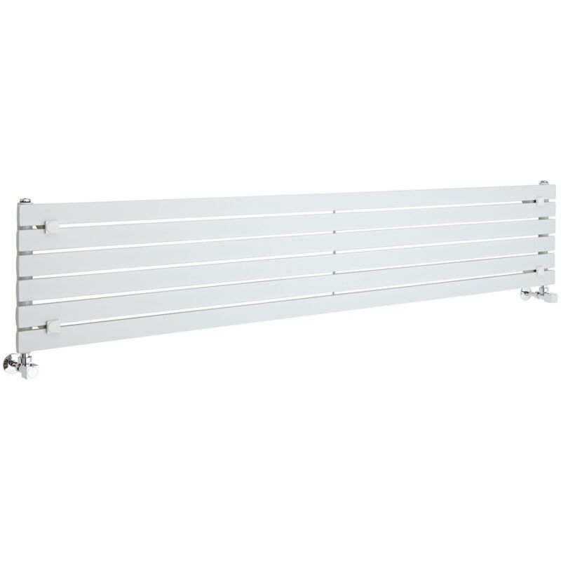 Hudson Reed Sloane Radiador de Dise/ño Moderno Horizontal Dise/ño de Columna Plana 354 x 1780mm Radiador con Acabado Antracita 1426W