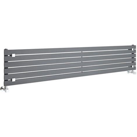 Hudson Reed Sloane – Radiateur Design Horizontal – Anthracite – 35,4 x 178cm