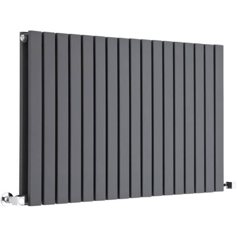 Hudson Reed Sloane – Radiateur Design Horizontal – Anthracite – 63,5 x 100cm Double Rang