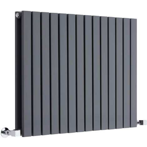 Hudson Reed Sloane – Radiateur Design Horizontal – Anthracite – 63.5 x 83.4cm Double Rang