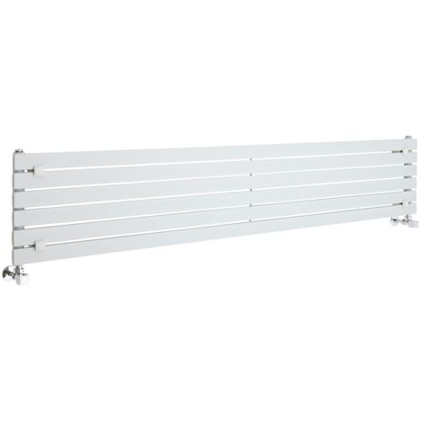 Hudson Reed Sloane – Radiateur Design Horizontal – Blanc – 35.4 x 178cm