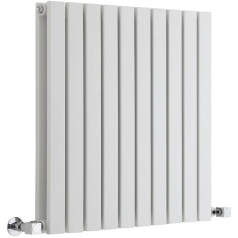 Hudson Reed Sloane – Radiateur Design Horizontal – Blanc – 63.5 x 59cm Double Rang