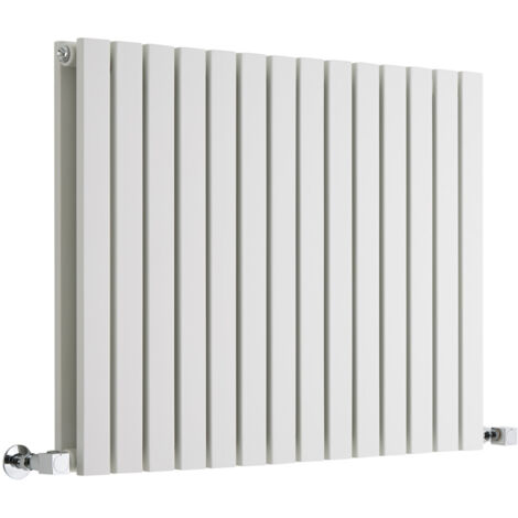 Hudson Reed Sloane – Radiateur Design Horizontal – Blanc – 63.5 x 82.6 cm Double Rang