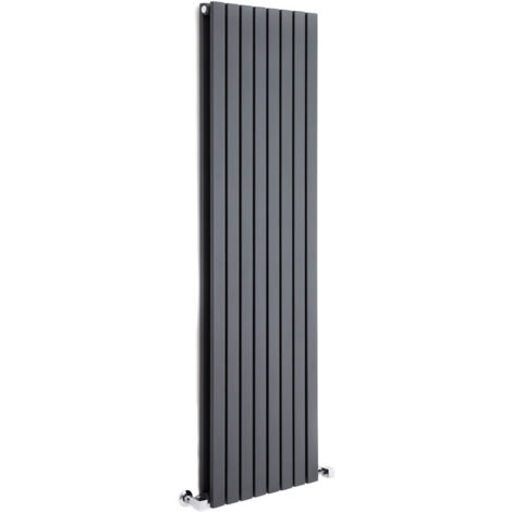 Hudson Reed Sloane – Radiateur Design Vertical – Anthracite – 160 x 47.2cm Double Rang