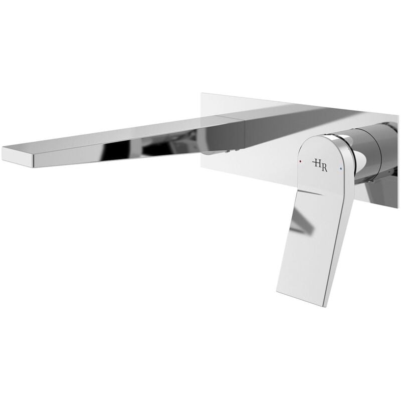 Soar Single Lever Basin Mixer Tap Wall Mounted - Chrome - Hudson Reed