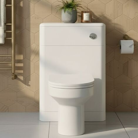 Hudson Reed Solar Back to Wall WC Unit 550mm Wide - Pure White