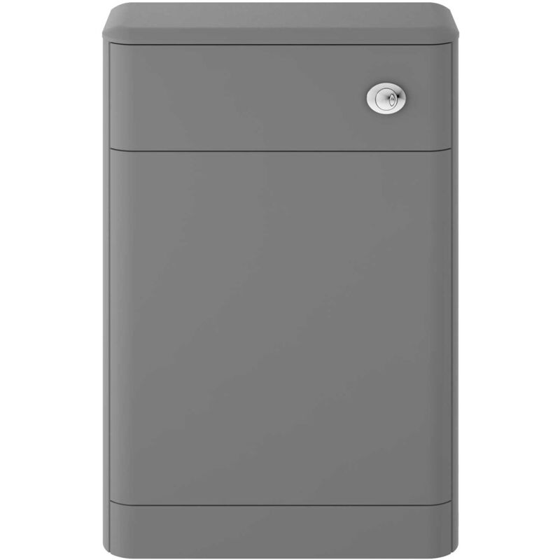 Solar Back to Wall wc Unit 550mm Wide - Cool Grey - Hudson Reed