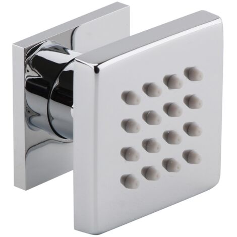 Hudson Reed Square Body Jet 50mm Wide Single - Chrome