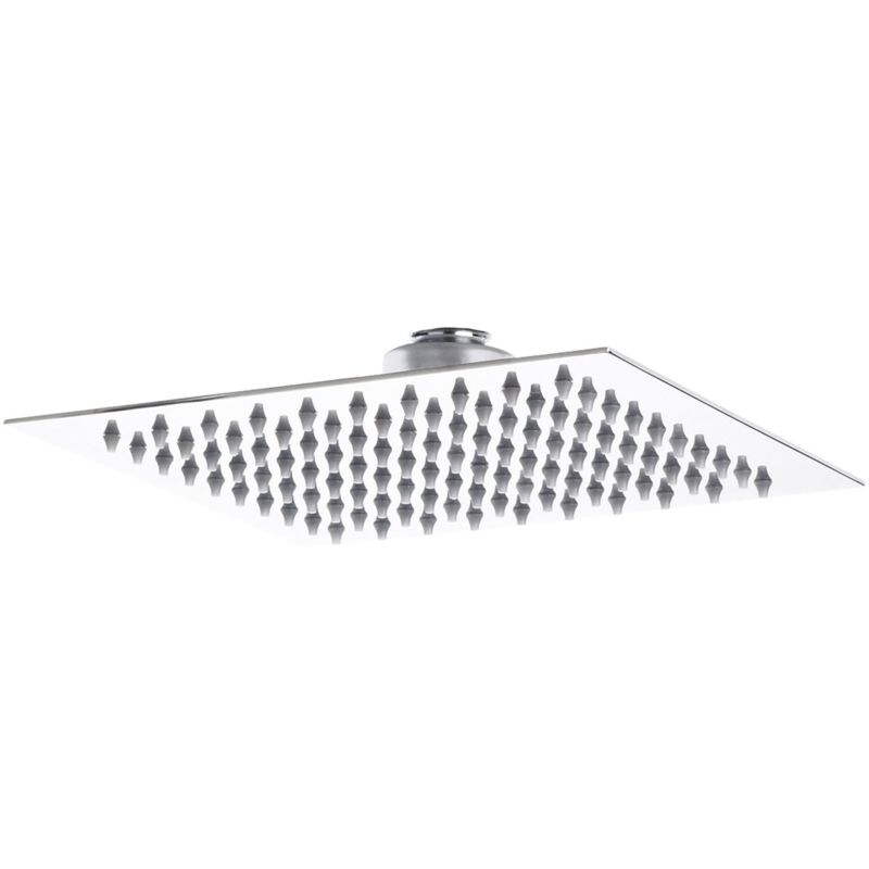 Square Fixed Shower Head 200mm x 200mm - Chrome - Hudson Reed