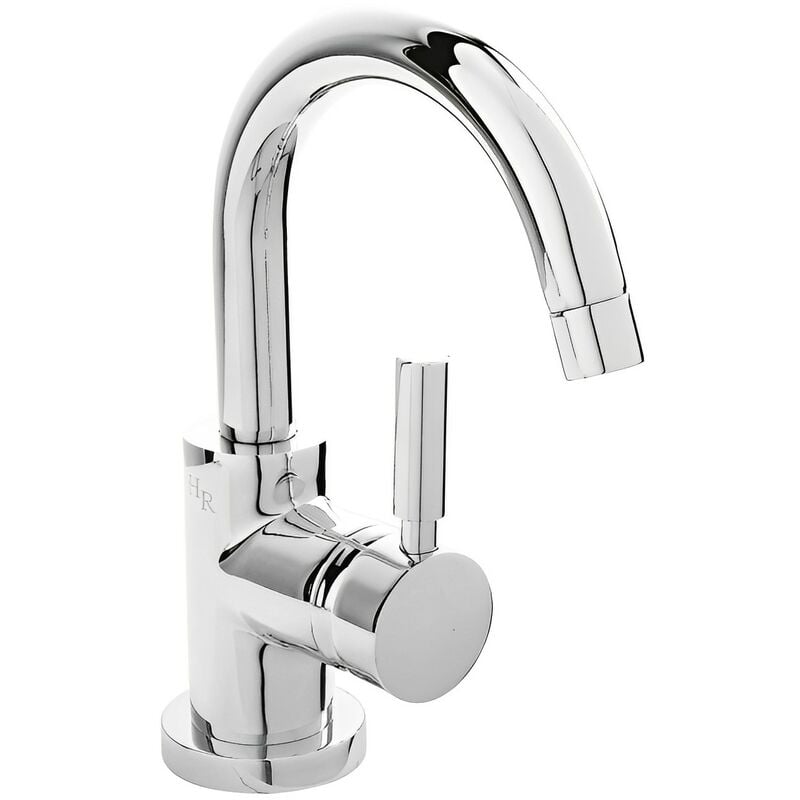 Tec Side Action Mono Basin Mixer Tap with Push Button Waste - Hudson Reed