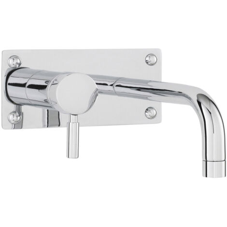 Hudson Reed Tec Single Lever Basin/Bath Filler Tap Wall Mounted - Chrome