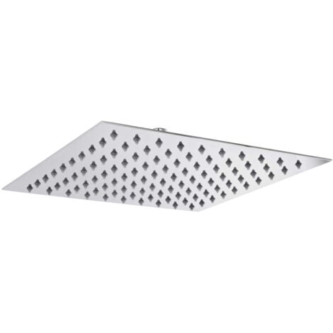 Hudson Reed Thin Square Fixed Shower Head 300mm x 300mm - Chrome