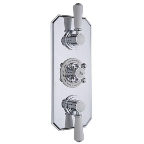 Hudson Reed Topaz Concealed Triple Handle Shower Valve - Chrome